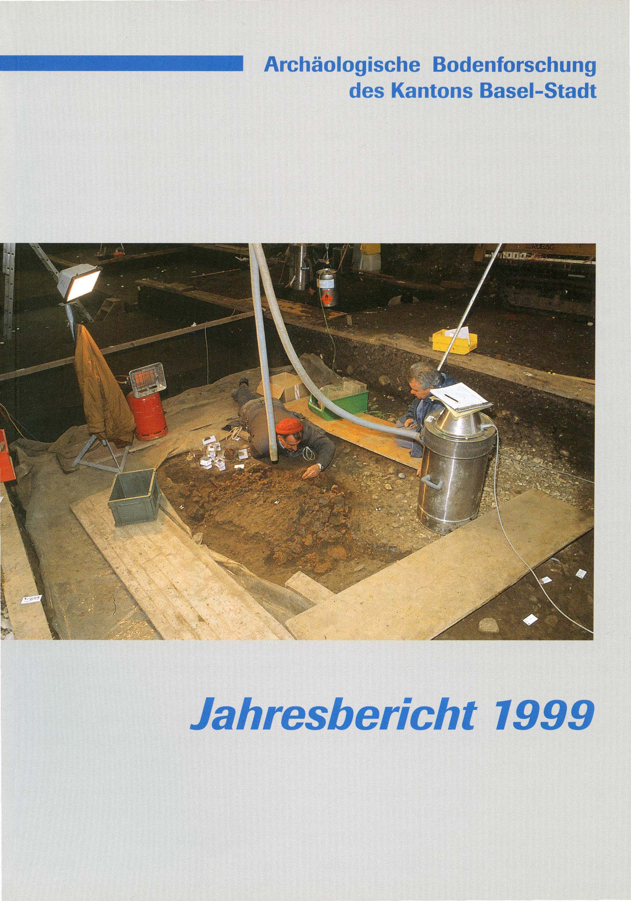 Vorderseite des Jahresberichts 1999