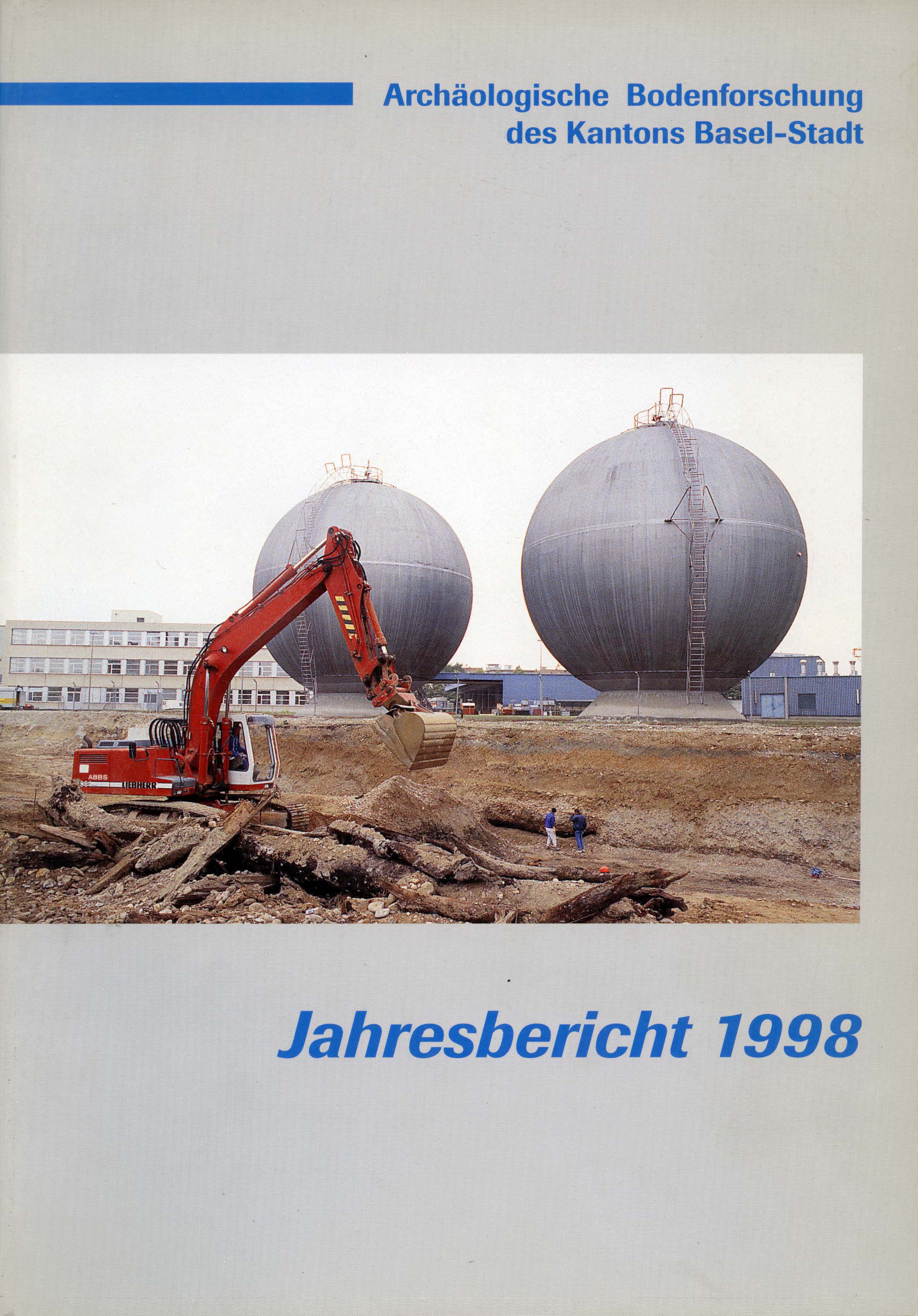 Vorderseite des Jahresberichts 1998